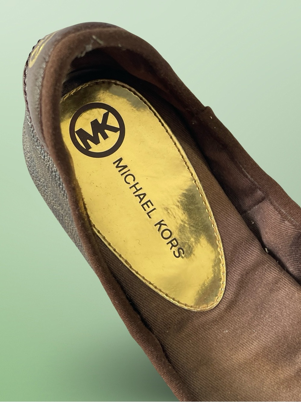 Michael Kors MK City Ballet Flats Ballet Flats Signature Logo Print Sz9 - Picture 5 of 8